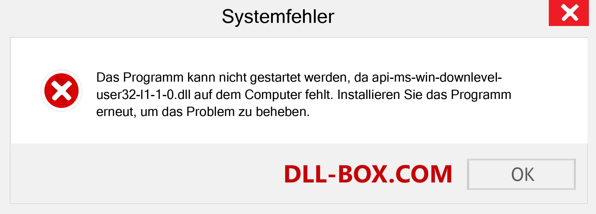 api-ms-win-downlevel-user32-l1-1-0.dll-Datei fehlt?. Download für Windows 7, 8, 10 - Fix api-ms-win-downlevel-user32-l1-1-0 dll Missing Error unter Windows, Fotos, Bildern